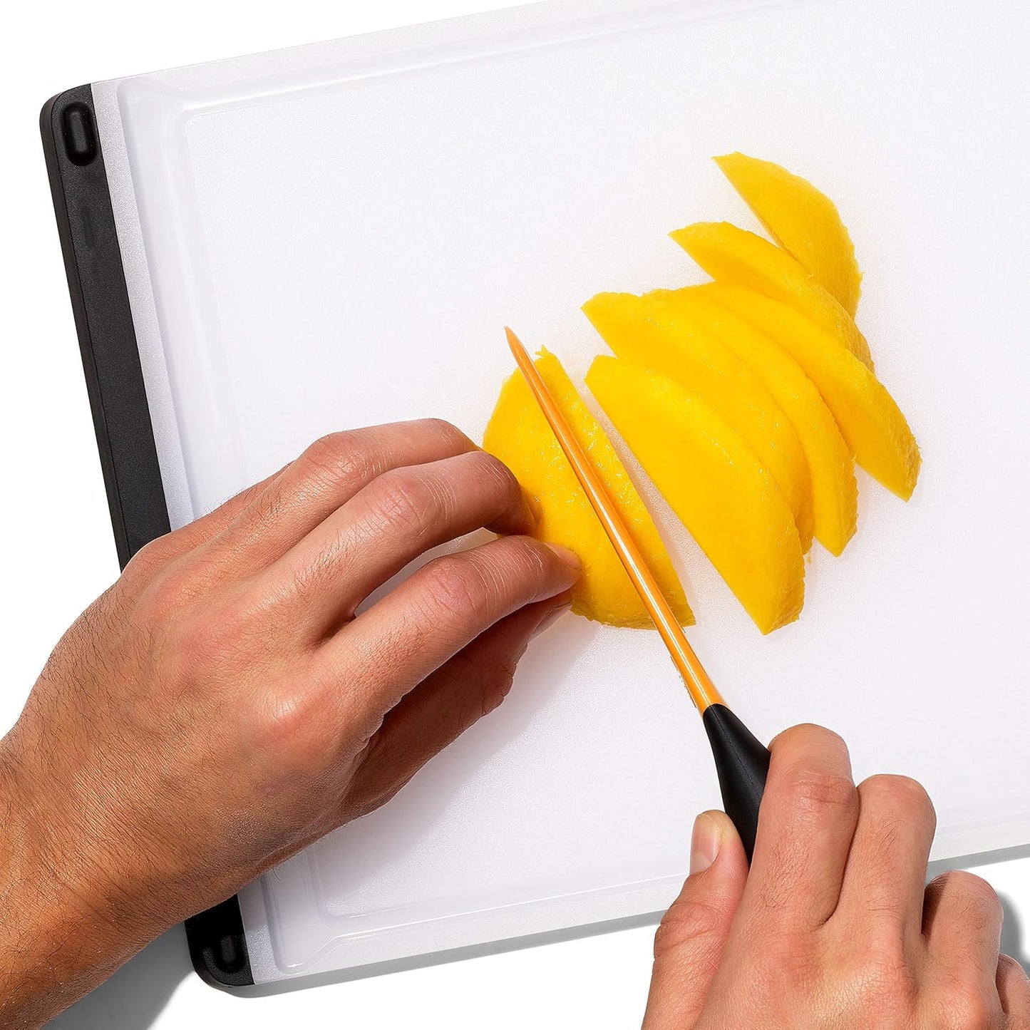 OXO Good Grips Mango Slicer with Scoop,Orange 1 x 1.5 x 7"