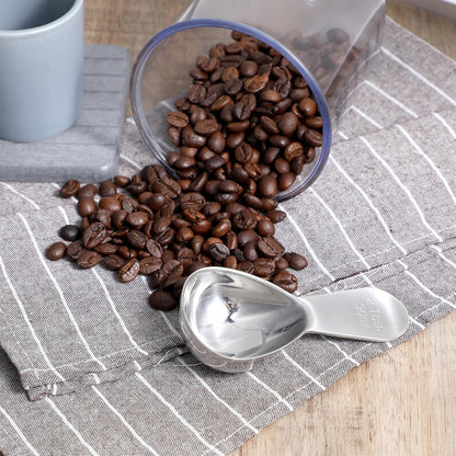 Stainless Steel Coffee Scoop Short Handled Measure Scooper Metal Measuring Spoon Coffee Scoop For Ground Coffee Bean Espresso Powder For Canisterss/Jars(2tbsp)
