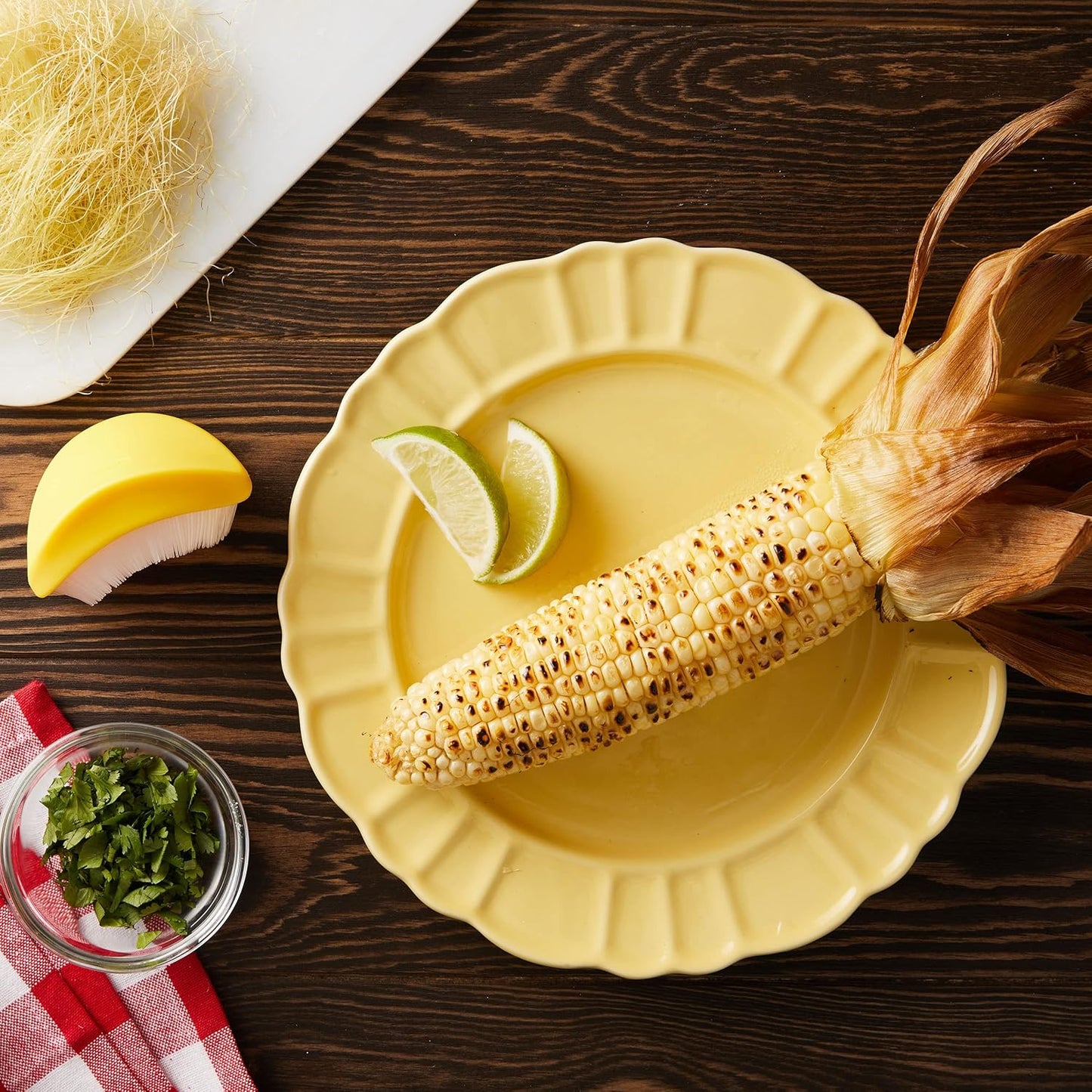 Chef’n Cob Plus Corn Stripper and Peeler for Corn on the Cob, Built-In Safety Pusher