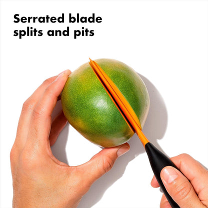 OXO Good Grips Mango Slicer with Scoop,Orange 1 x 1.5 x 7"