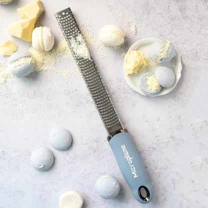 Premium Classic Series Zester - Pomegranate Red | Lemon Zester tool, Hard Cheese & Vegetable Grater | For Citrus, Parmesan Cheese, Garlic, Ginger, Nutmeg | Fine Stainless Steel Blade, Made in USA