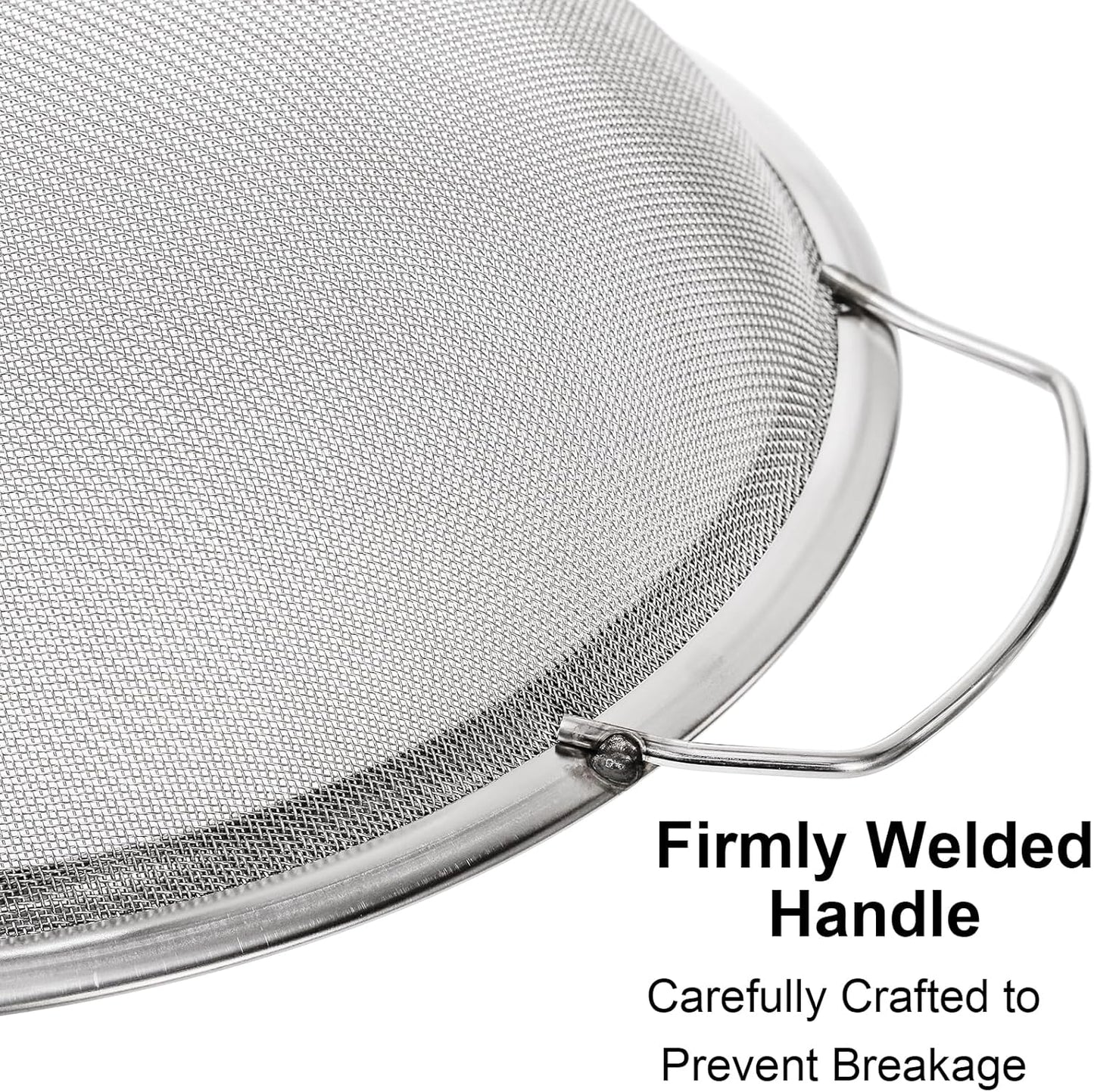 Jucoan 2 Pack Fine Mesh Paint Strainer, 11.5 Inch Stainless Steel 60 Mesh Paint Filter Fit 5 Gallon Bucket