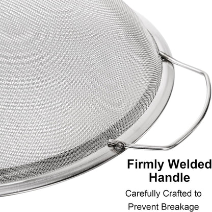 Jucoan 2 Pack Fine Mesh Paint Strainer, 11.5 Inch Stainless Steel 60 Mesh Paint Filter Fit 5 Gallon Bucket