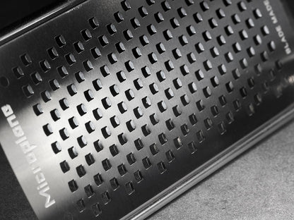Microplane Gourmet Series Cheese Grater with Soft Touch Handle (Extra Coarse, Black)