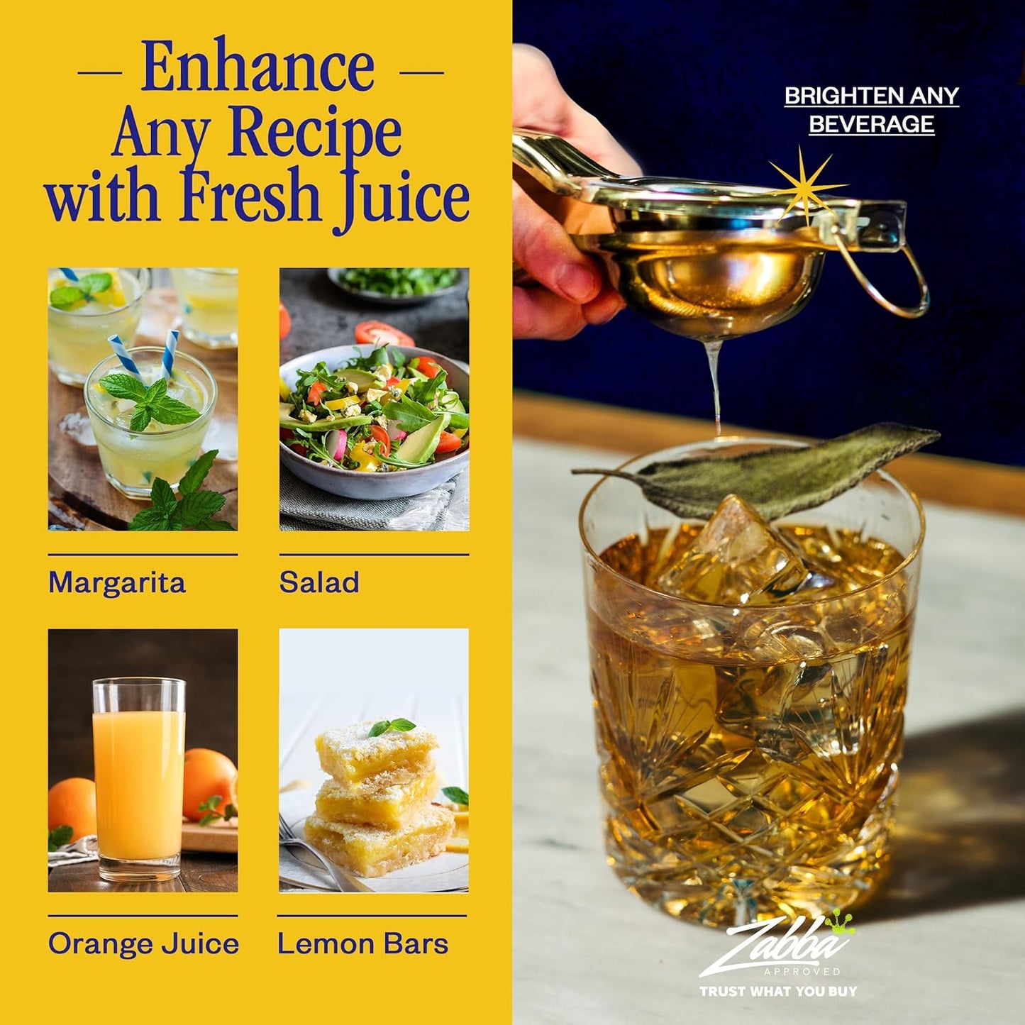 Innovee Group. 1 pack. Nuvantee Lemon Squeezer, Stainlees Steel Manual Citrus Press. Includes Lemon Recipes Ebook. Quality 18/10