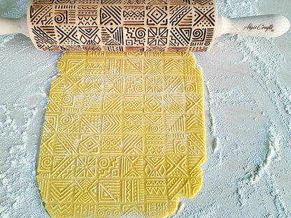 HEARTS EMBOSSING ROLLING PIN WOODEN ROLLING PIN for EMBOSSED COOKIES with LOVE HEARTS