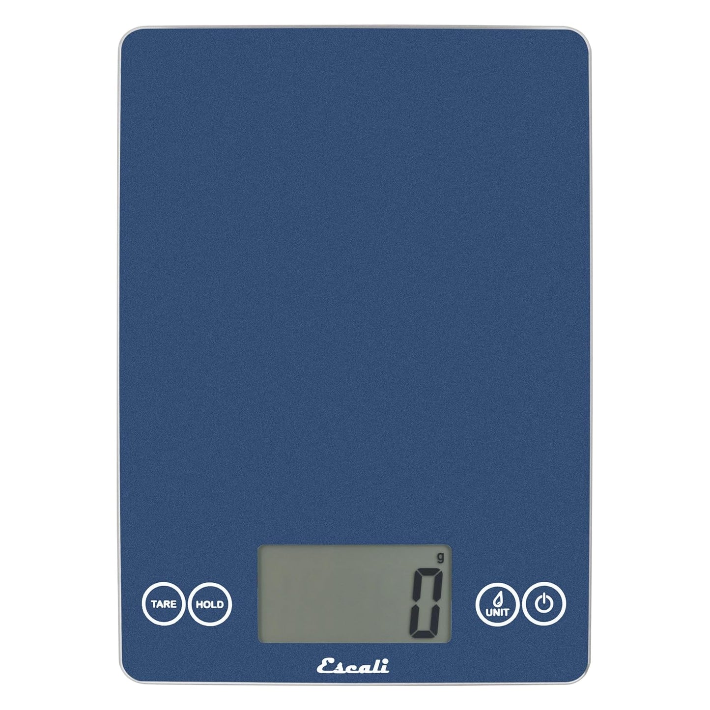 Escali Arti Glass Food Scale Digital Countertop Kitchen, Baking and Cooking Scale with Nutrition and Calorie Counter, 15-Pound Capacity, 9" x 6.5" x .75", Gray Storm