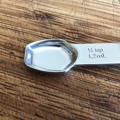 AllSpice Stainless Steel Double Sided Measuring Spoon- Teaspoon and Tablespoon