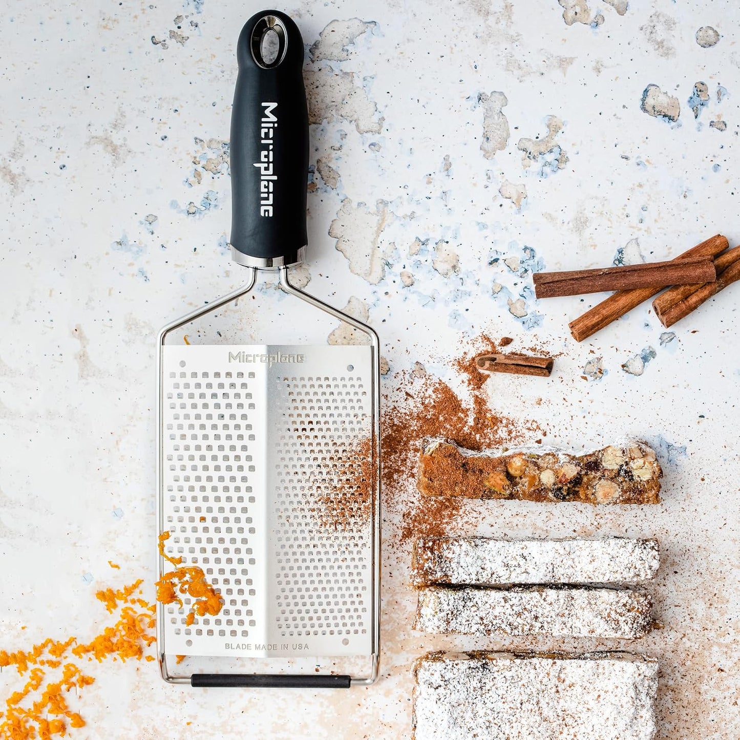 Microplane Gourmet Dual Grater - Fine and Coarse Stainless Steel Blades for Effortless Parmesan Cheese Grating and More
