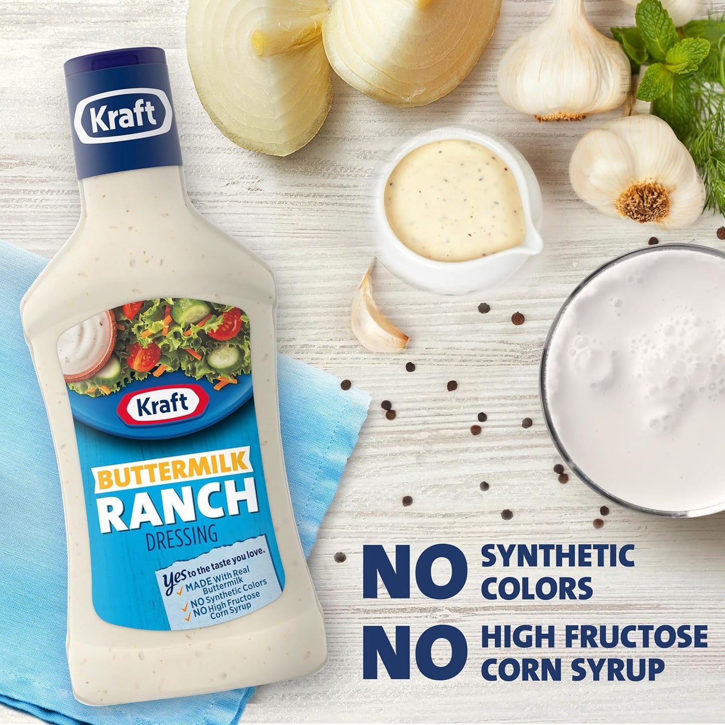 Kraft Classic Ranch Dressing, 16 fl oz Bottle
