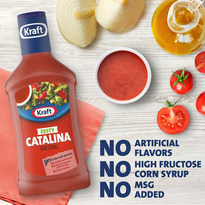 Kraft Zesty Catalina Dressing (16 fl oz Bottle)