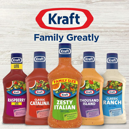 Kraft Zesty Italian Dressing Family Size, 24 fl oz Bottle