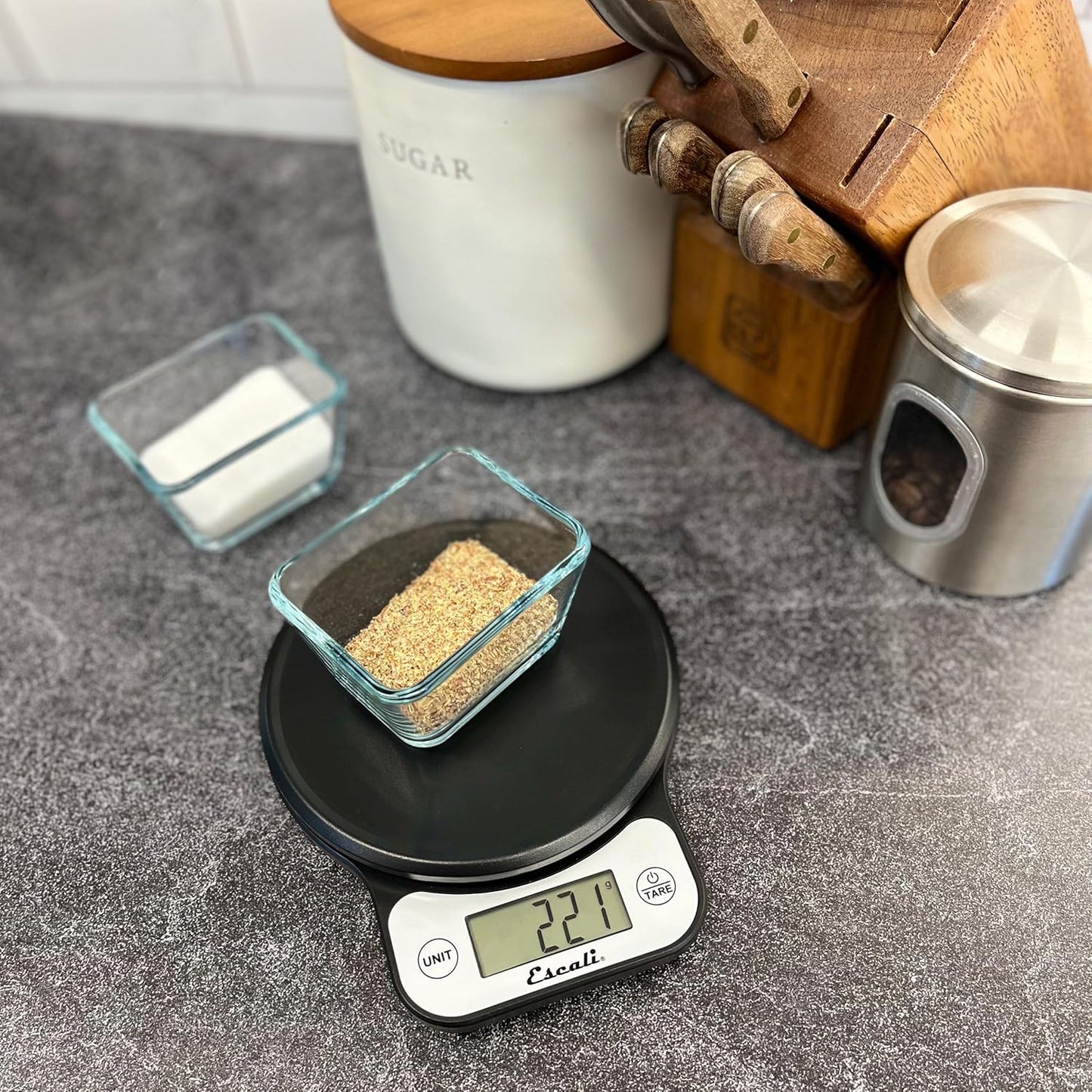Escali Telero Digital Food Scale, High Precision Kitchen Scale for Cooking, Baking, Portion Control, Meal Prep, Weigh in Grams and Ounces, 11 lb Capacity, Blue (T136)