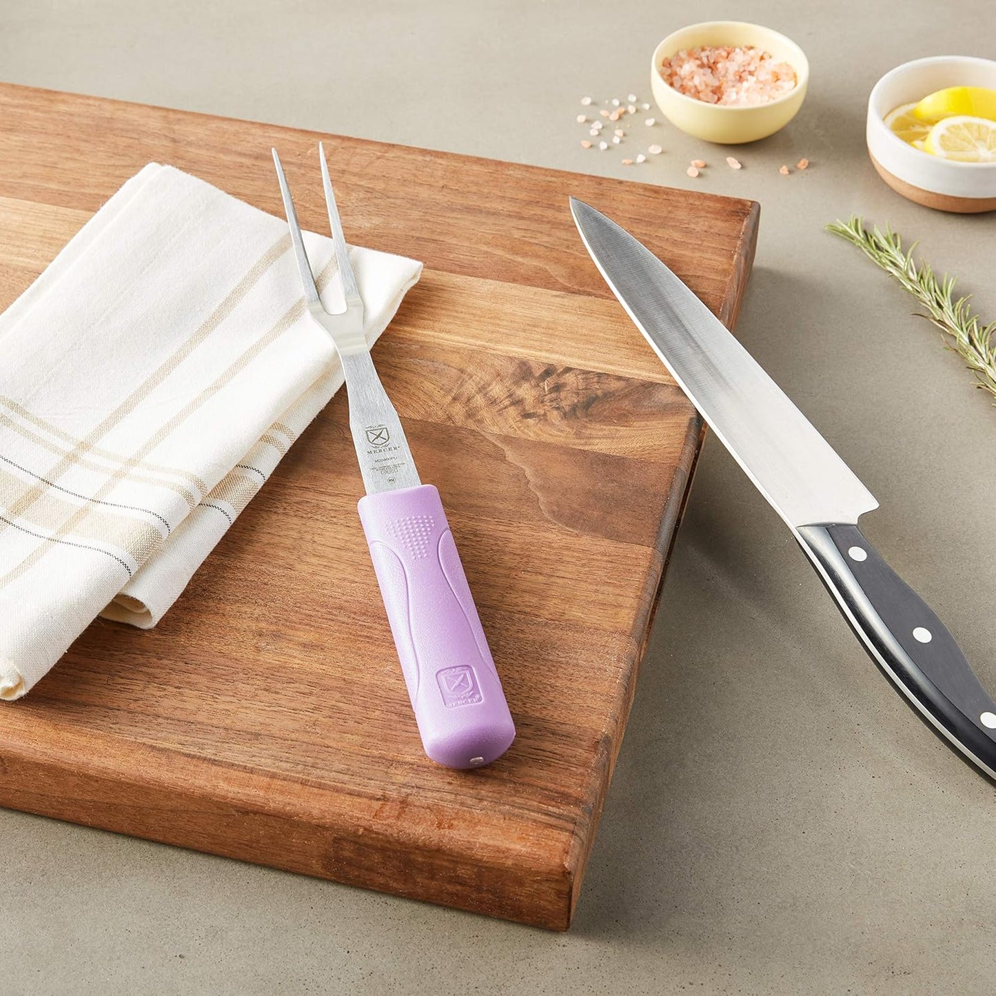 Mercer Culinary Millennia Bench Scraper, 5 7/8 Inch X 3 1/2 Inch Blade, Black Handle