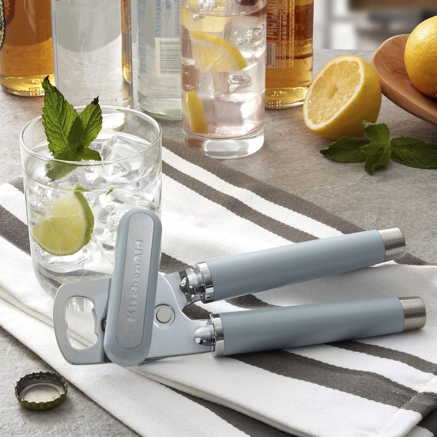 KitchenAid Gourmet Multifunction Can Opener/Bottle Opener, 8.36-Inch, Black
