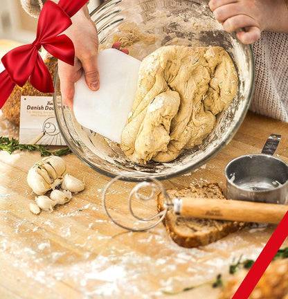 Danish Dough Whisk Bread Mixer - Hook Dutch Pizza Dough Making Bread Mixer Whisk Hooks Accessories Wisks - Great As A Gift