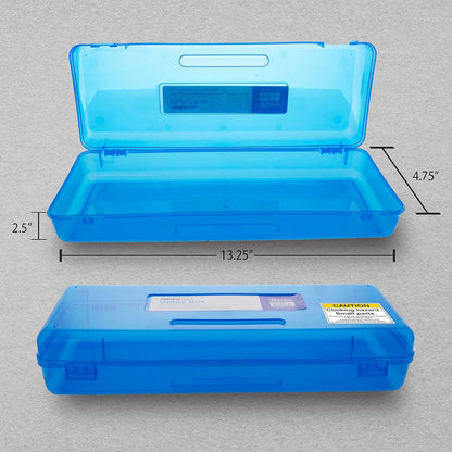 BAZIC PRODUCTS Clear Utility Box, Ruler Length, 1 Count, Polypropylene