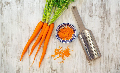 Microplane EcoGrate Series - Fine Cheese Grater with Peacock Blue Frame | USA-Made Blade