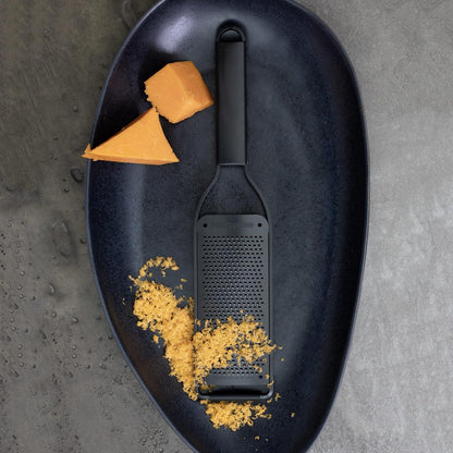 Microplane Kitchen Zester Grater with a Stainless-Steel Blade - Made in USA, for citrus, parmesan, ginger, chocolate & nutmeg from the Black Sheep Series