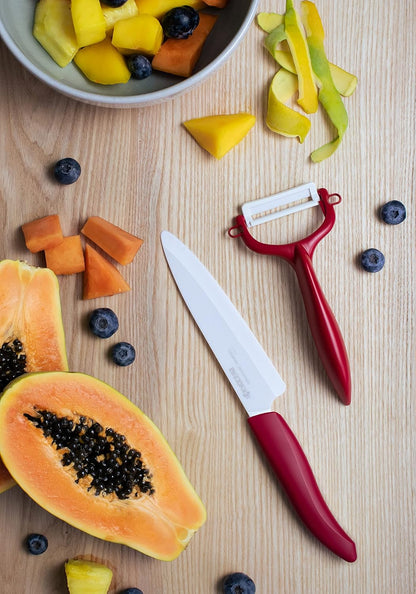 Kyocera Advanced Ceramic Horizontal Y Peeler, Black -