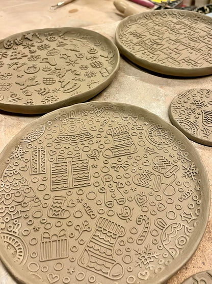 BEEHIVE Embossing Rolling Pin with Pattern. Laser Engraved Embossing Dough Roller for Homemade Cookies and Pottery by Algis Crafts