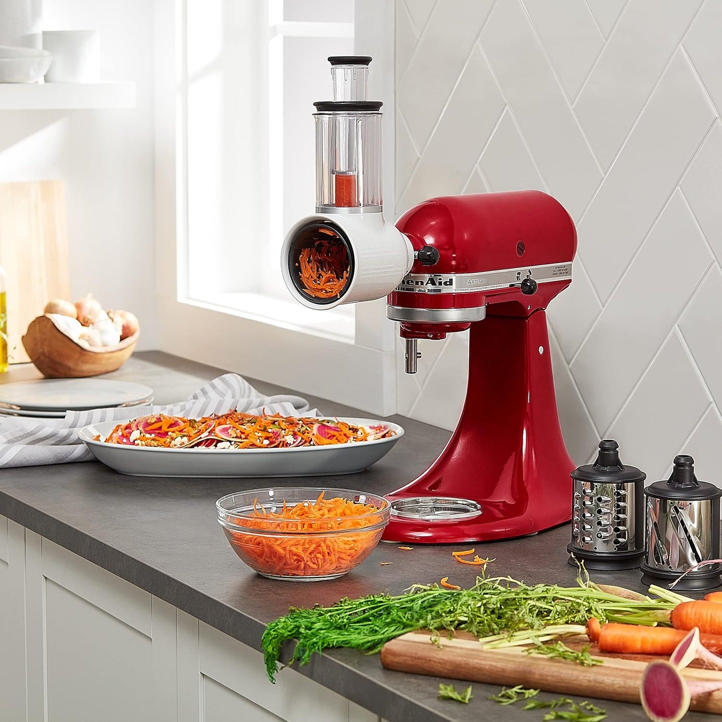 KitchenAid Stand Mixer Attachment, KSMVSA Fresh Prep Slicer/Shredder