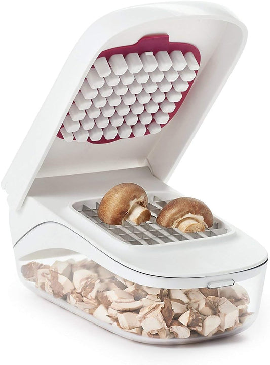 Vegetable Chopper with Container, Fruit Cheese Food Shredder Machine, Onion Potato Carrot Cabbage Veggie Cutter, Effortless for Restraurant, Kitchen Multifunctional Tool, Hand Held