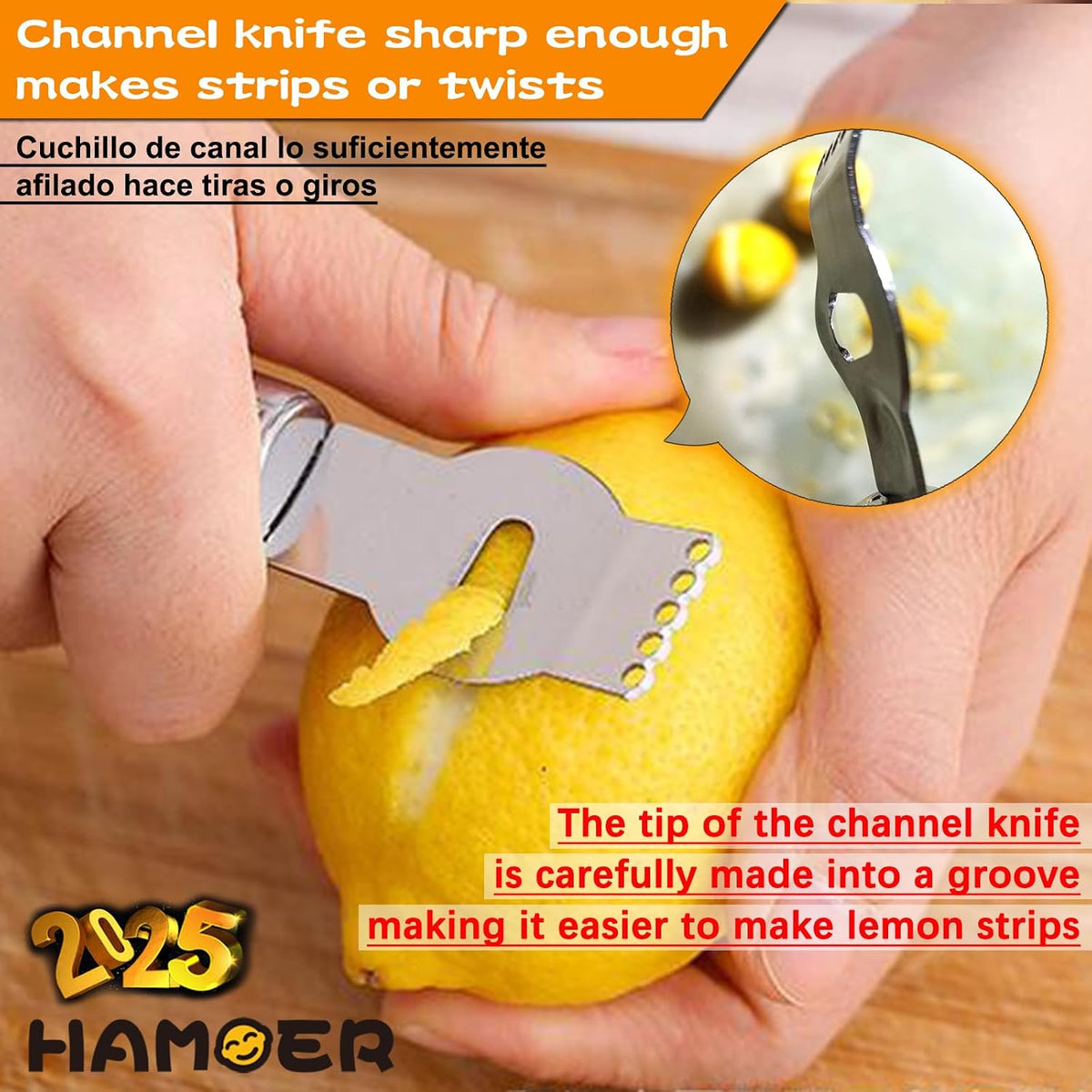 Cheese Micro Plane Grater Lemon Citrus Zester Channel Knife Tool Set