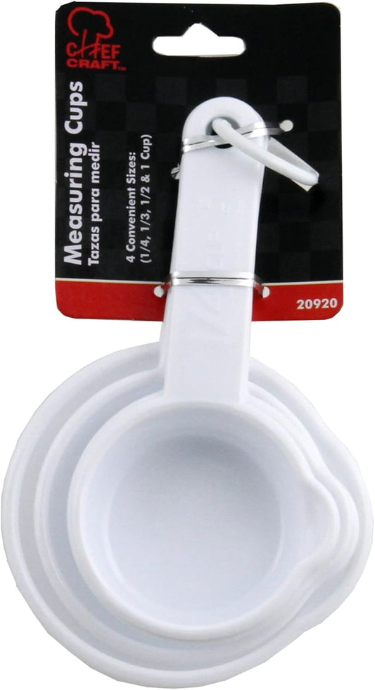 Select Measuring Cup Set, 1/4, 1/3, 1/2 and 1 cup, White