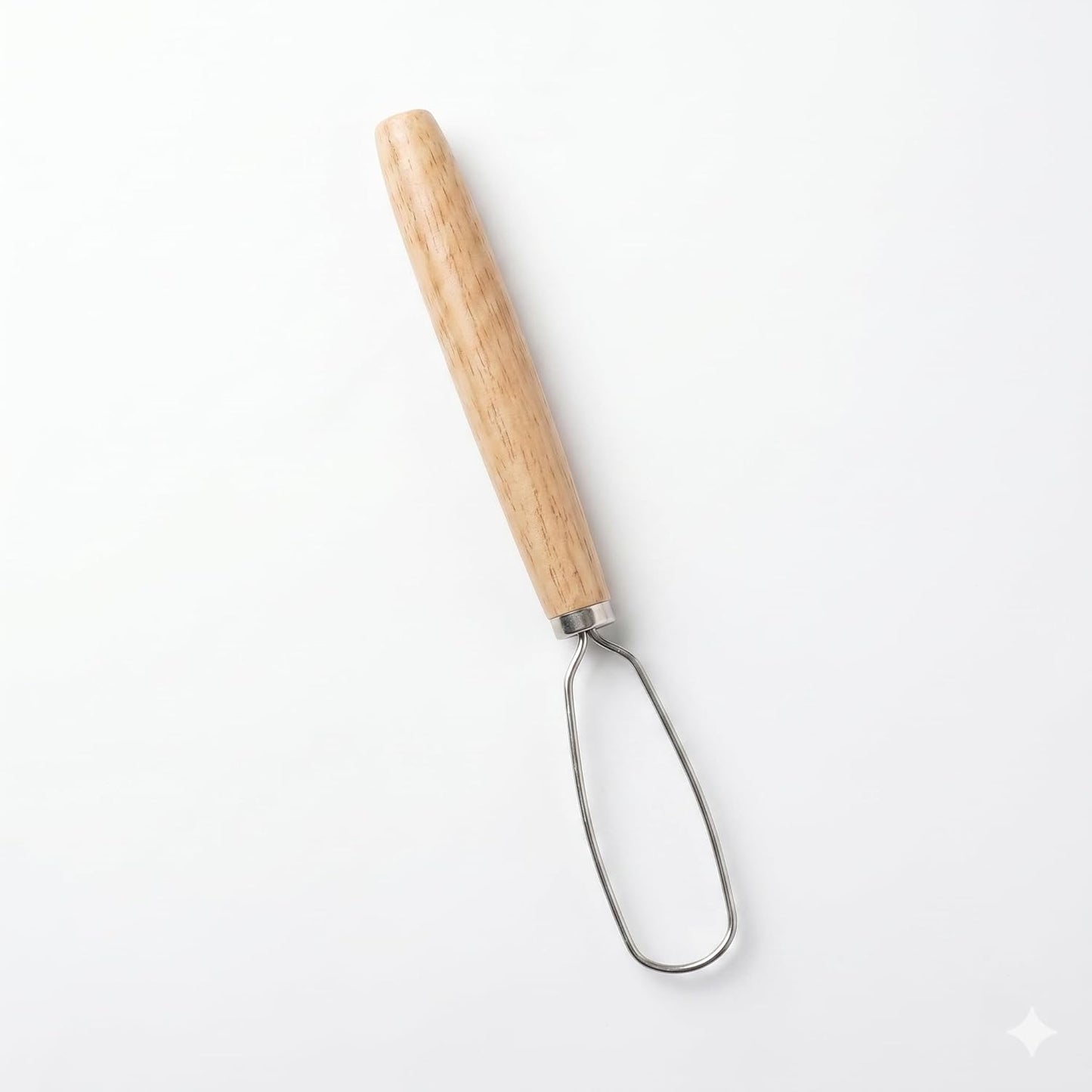 Jar Whisk | Stainless Steel with Wooden Handle | For Sourdough Starter, Peanut Butter, Almond Butter, Cashew Butter, Protein Shakes, Tahini, Yogurt, Sauces, Jams and Jellies, Honey and Pancake Batter