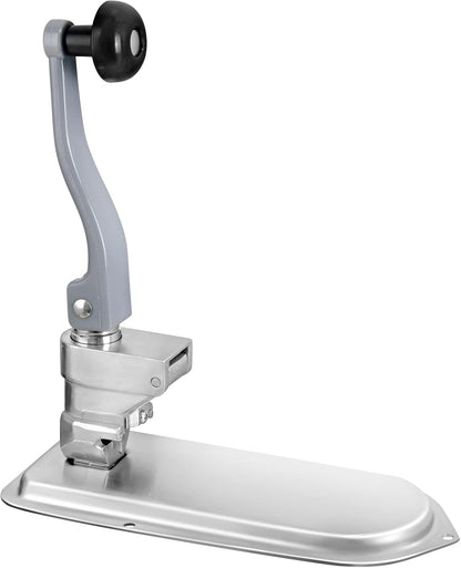 Commercial Can Opener, 18.9"/48cm Long, Stainless Steel Manual Table Can Opener for Up to 11.8"/30cm Tall, Fixed with Clamp or Screws, Ergonomic Swing Handle & One Spare Knife, for Restaurants