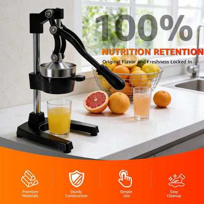 Manual Fruit Juicer Hand Press Citrus Squeezer for Home