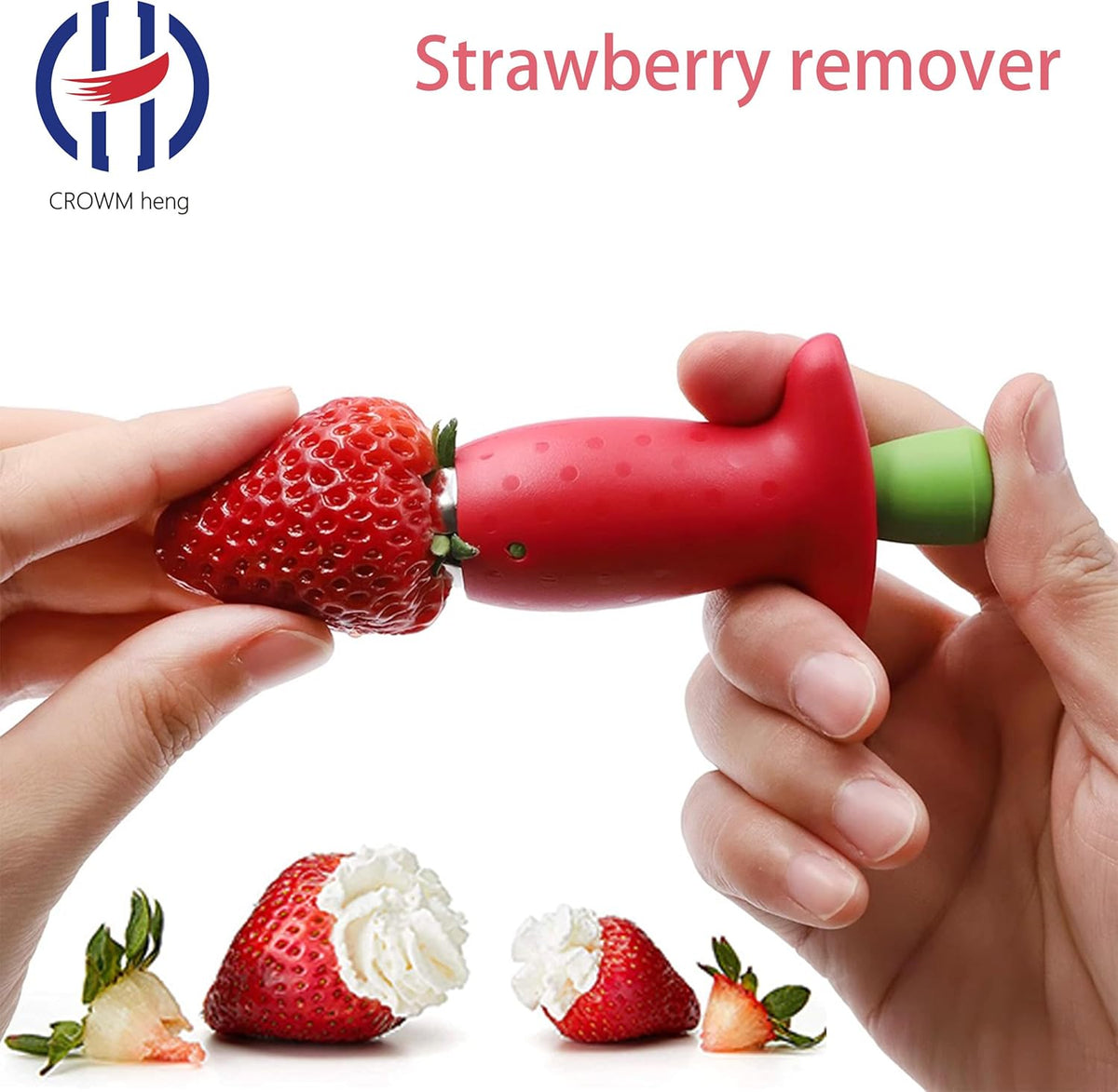 Remover, tomato corer, strawberry remover, kitchen tool tweezers, fruit clip, suitable for fruits and vegetables, suitable for strawberries, pineapples, tomatoes, fruits