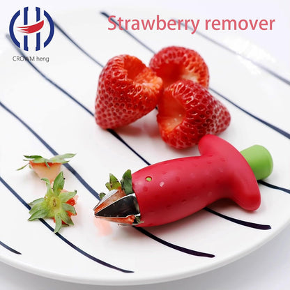 Remover, tomato corer, strawberry remover, kitchen tool tweezers, fruit clip, suitable for fruits and vegetables, suitable for strawberries, pineapples, tomatoes, fruits