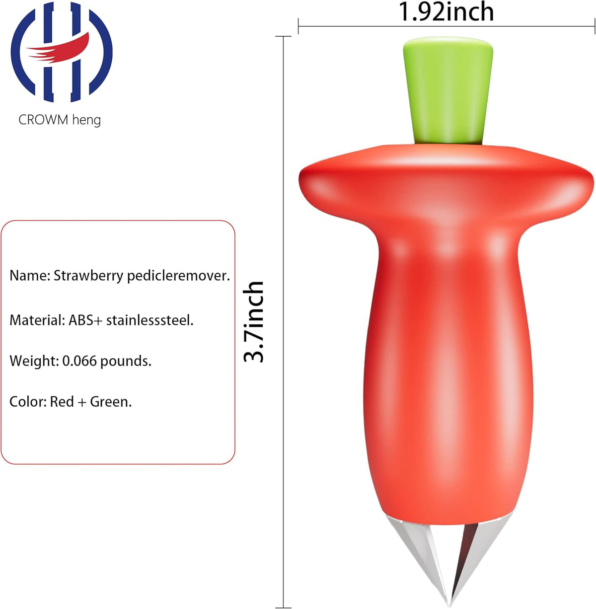 Remover, tomato corer, strawberry remover, kitchen tool tweezers, fruit clip, suitable for fruits and vegetables, suitable for strawberries, pineapples, tomatoes, fruits