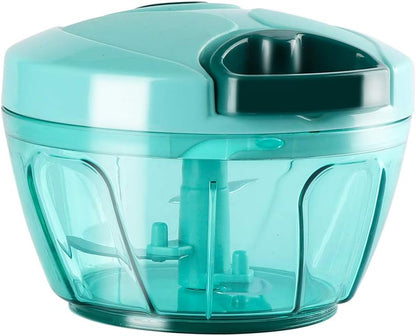 Manual Food Chopper Vegetable Cutter, Hand String Vegetable Chopper Onions Cutter for Vegetable Fruits Nuts BPA Free Food Safe Material, 900ml Grey