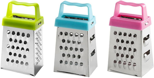 Mini Cheese Grater, 3PCS Stainless Steel Small Box Graters, Professional Box Grater for Kitchen Slicer Cheese, Ginger,Vegetable