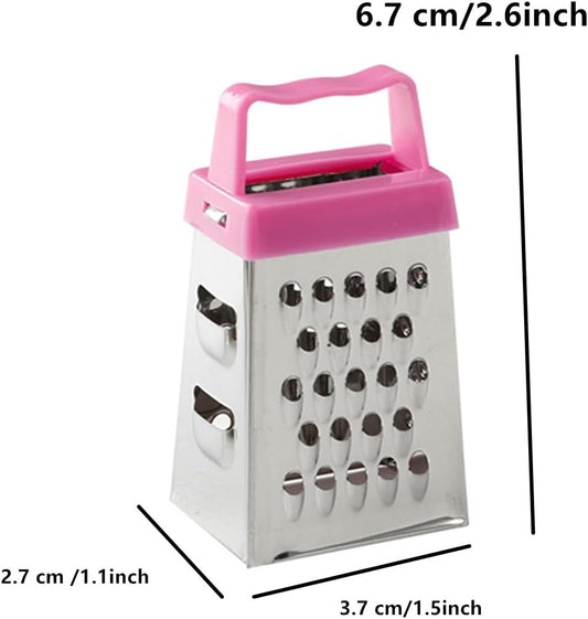 Mini Cheese Grater, 3PCS Stainless Steel Small Box Graters, Professional Box Grater for Kitchen Slicer Cheese, Ginger,Vegetable