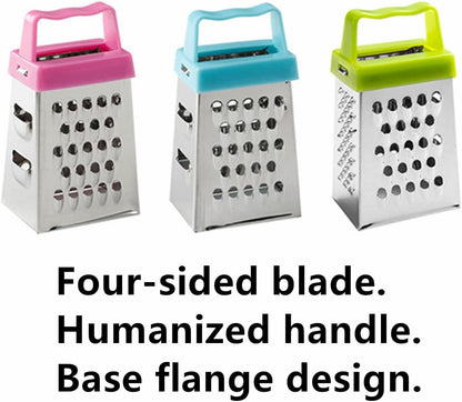 Mini Cheese Grater, 3PCS Stainless Steel Small Box Graters, Professional Box Grater for Kitchen Slicer Cheese, Ginger,Vegetable