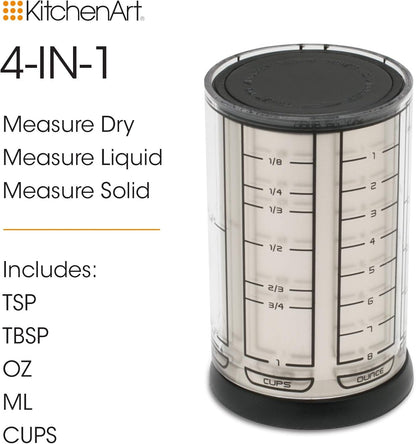 Professional Series 2 Cup Adjust-A-Cup, Champagne Satin, Adjustable, 1/8 to 2-Cup