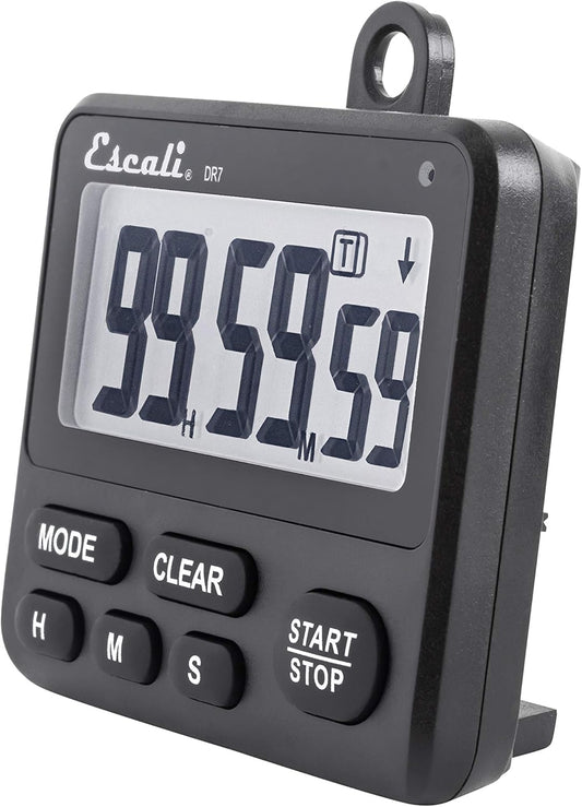 Extra Loud Display Digital Kitchen Timer with Clock Mode, Recall Timer Magnetic Back