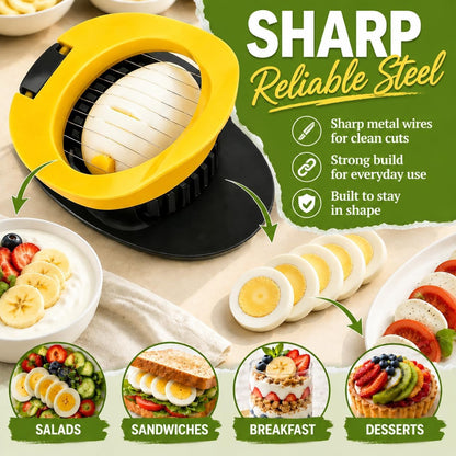 Egg Slicer, Stainless Steel Wire Egg Cutter