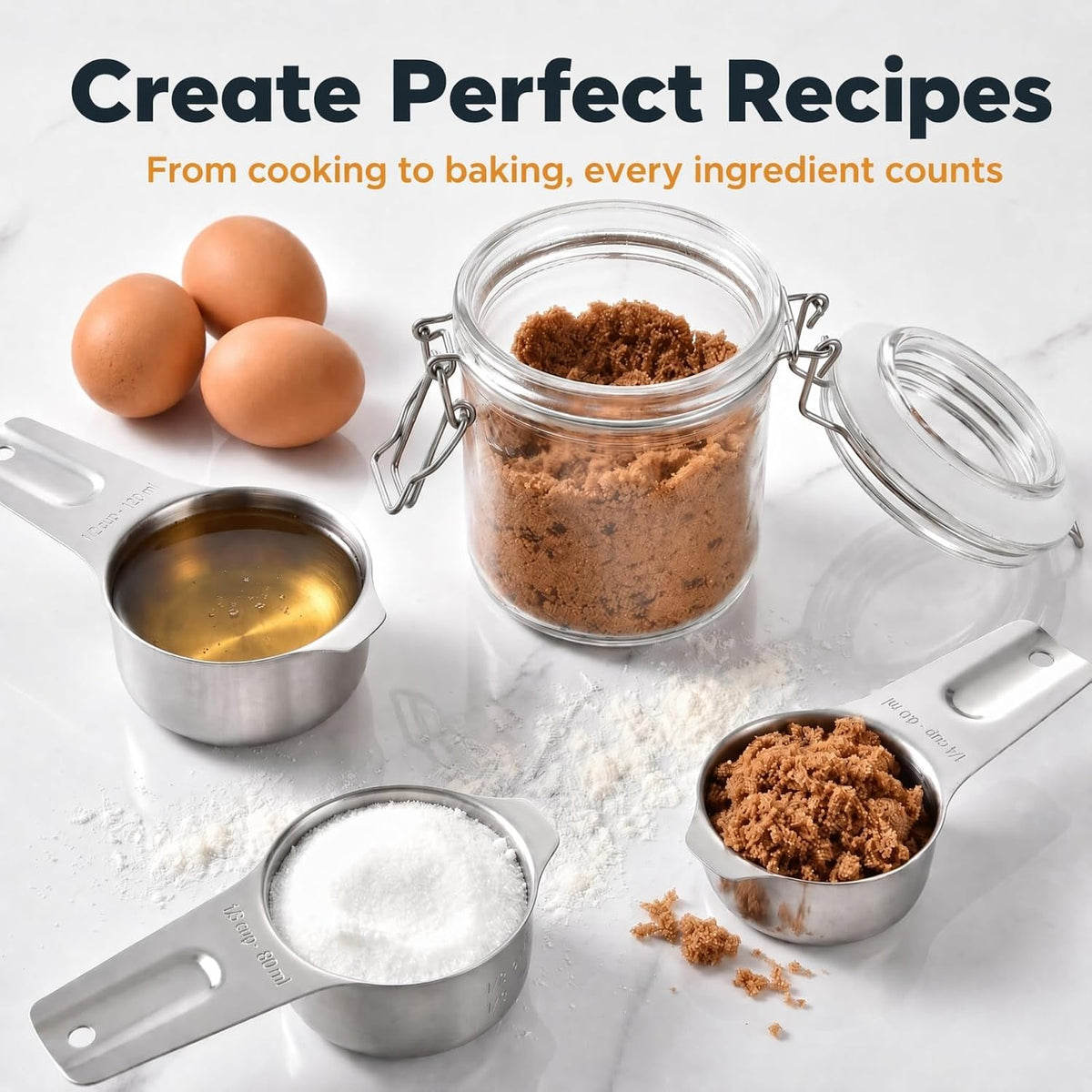 7QT 30PCS Mixing Bowls with Lids Set, 7QT to 1QT Stainless Steel Nesting Bowls with Graters, Non-Slip Silicone Bottom, Large Khaki Bowls & 21 Measuring Cups and Spoons Set Kitchen Appliances