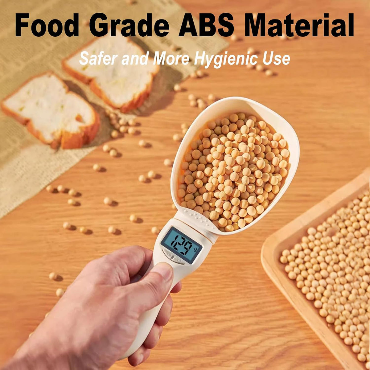 2026 New Digital Measuring Spoon, Digital Food Measuring Scoop Scale - Electronic Kitchen Measuring Spoon Scale for Cooking Baking - Smart Adjustable Measure Cup for Home Cooks Bakers Chefs Pet Owners