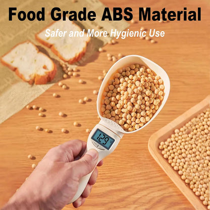 2026 New Digital Measuring Spoon, Digital Food Measuring Scoop Scale - Electronic Kitchen Measuring Spoon Scale for Cooking Baking - Smart Adjustable Measure Cup for Home Cooks Bakers Chefs Pet Owners