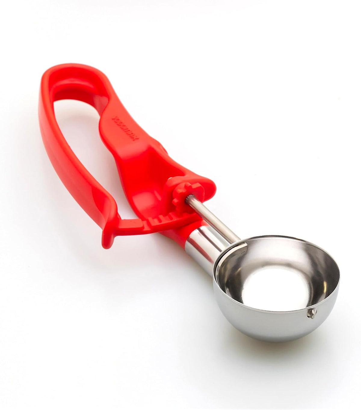 Size 24 RED (1.49 oz.) VODOMAX Best Rated Commercial Food Disher, 1-1/3 oz Disher, Stainless 18-10, Non-Spring Design, 1.5 oz Scoop, Portion Control Scooper, Ice Cream Baller, Potato Salad Scoop