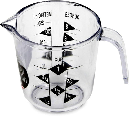 Chef Craft Select Plastic Measuring Cup, 4 Cup, Clear
