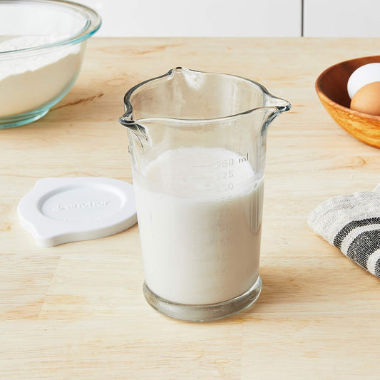 Triple Pour Glass Measuring Cup, 8 Oz Measuring Glass