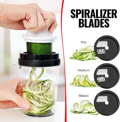 Vegetable Spiralizer & Slicer, Veggie Noodle Maker Kitchen Gadget