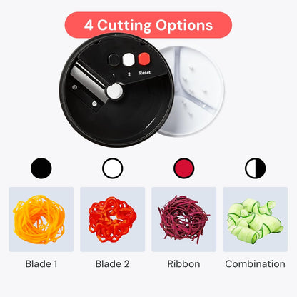 Vegetable Spiralizer & Slicer, Veggie Noodle Maker Kitchen Gadget